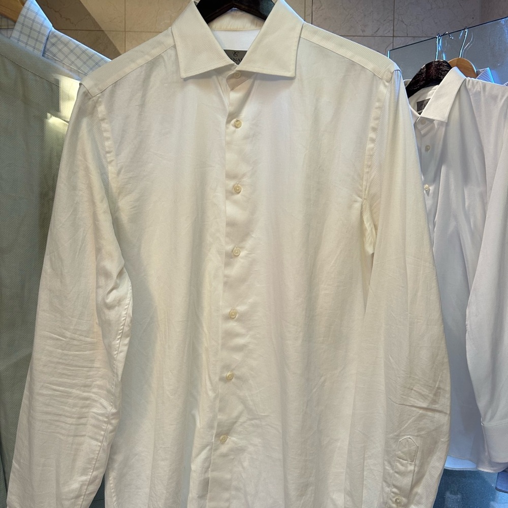 Classic White Men's CANALI Shirt